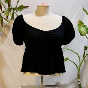 Black Crop Top